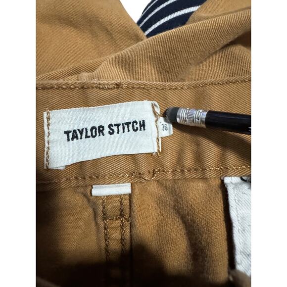 Taylor Stitch Chino Pants Size Waist 36/Length 34 Tan Preppy Heritage - Picture 4 of 6